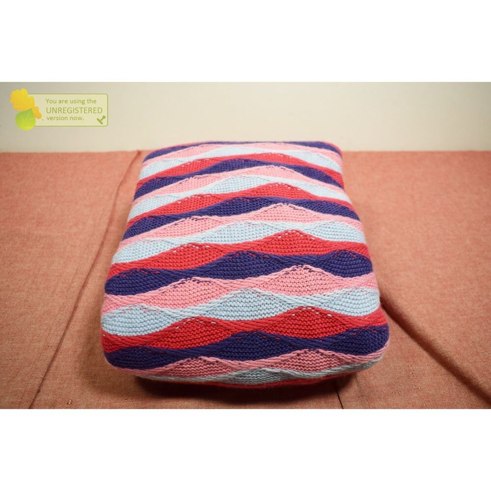 Cozy Bliss Prism Shell Knit Throw 50x60" Blanket